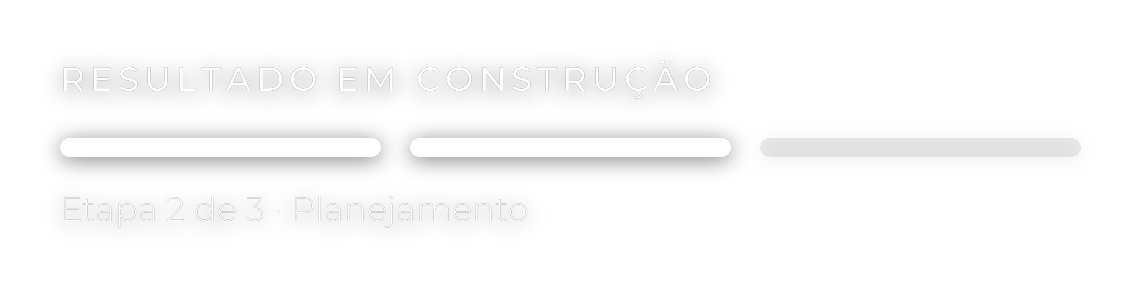Figurinha: Resultado em construção — etapa 2 de 3