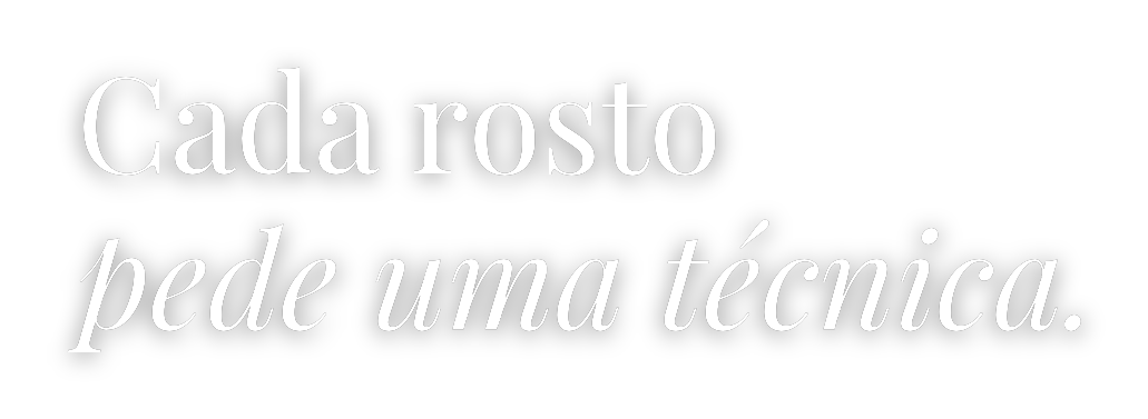 Figurinha: Cada rosto pede uma técnica.